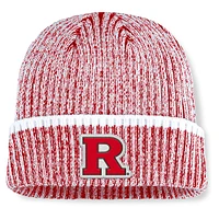 Men's Fanatics  Scarlet/White Rutgers Scarlet Knights Haze Cuffed Knit Hat