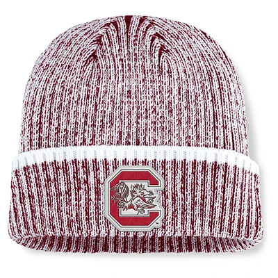 Men's Fanatics  Garnet/White South Carolina Gamecocks Haze Cuffed Knit Hat