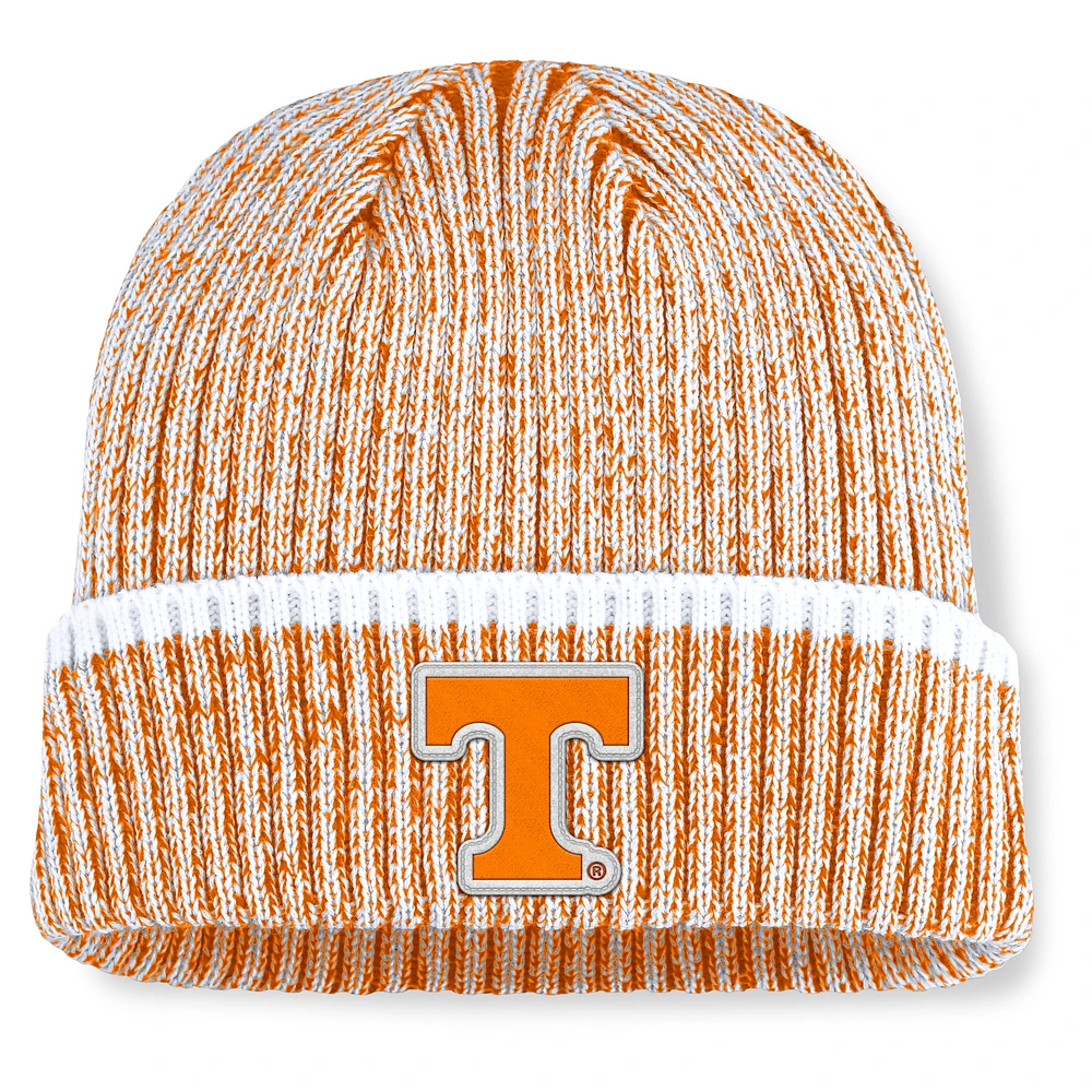 Men's Fanatics Tennessee Orange/White Tennessee Volunteers Haze Cuffed Knit Hat