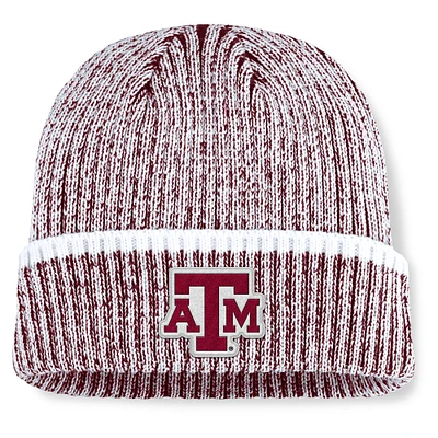 Men's Fanatics  Maroon/White Texas A&M Aggies Haze Cuffed Knit Hat