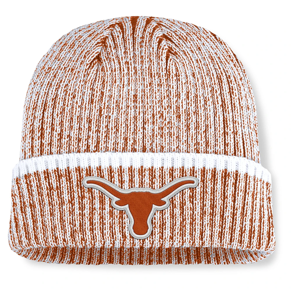 Men's Fanatics Texas Orange/White Texas Longhorns Haze Cuffed Knit Hat