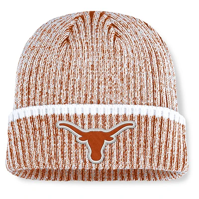 Men's Fanatics  Texas Orange/White Texas Longhorns Haze Cuffed Knit Hat