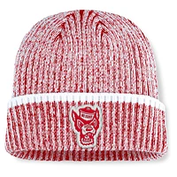 Men's Fanatics  Red/White NC State Wolfpack Haze Cuffed Knit Hat