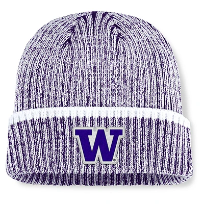 Men's Fanatics  Purple/White Washington Huskies Haze Cuffed Knit Hat