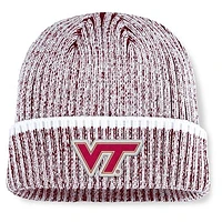 Men's Fanatics  Maroon/White Virginia Tech Hokies Haze Cuffed Knit Hat