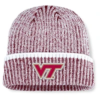 Men's Fanatics  Maroon/White Virginia Tech Hokies Haze Cuffed Knit Hat