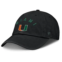 Men's Fanatics Black Miami Hurricanes Myth Adjustable Hat