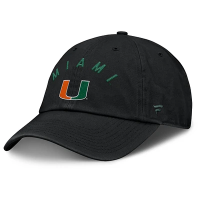 Men's Fanatics Black Miami Hurricanes Myth Adjustable Hat