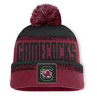 Men's Fanatics Garnet/Black South Carolina Gamecocks Thrive Cuffed Knit Hat with Pom