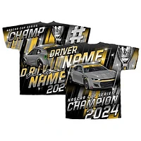 Men's Checkered Flag Sports Yellow Joey Logano 2024 NASCAR Cup Series Champion Sublimated Total Print T-Shirt