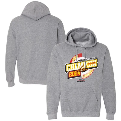 Men's Team Penske Heather Charcoal Joey Logano Three-Time NASCAR Cup Series Champion Speed Pullover Hoodie