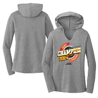 Women's Team Penske  Gray Joey Logano Three-Time NASCAR Cup Series Champion Speed Long Sleeve Hooded T-Shirt