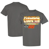 Men's Team Penske Charcoal Joey Logano 2024 NASCAR Cup Series Champion Banner T-Shirt