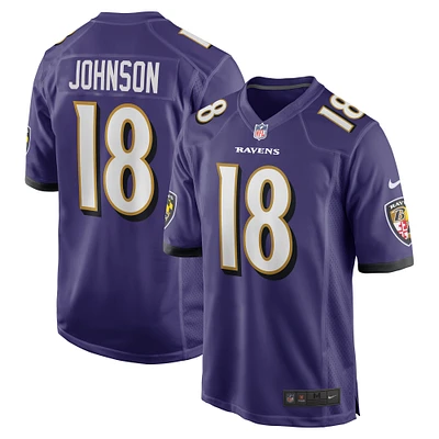 Men's Nike Diontae Johnson Baltimore Ravens Player Game Jersey