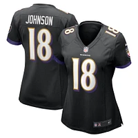 Women's Nike Diontae Johnson Black Baltimore Ravens Alternate Player Game Jersey