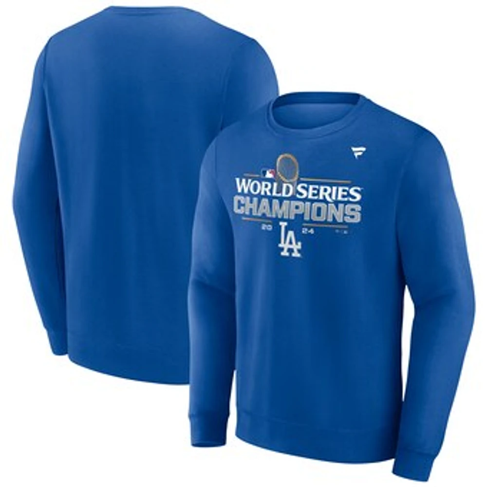 Men's Fanatics Royal Los Angeles Dodgers 2024 World Series Champions  Jersey Locker Room Pullover Sweatshirt