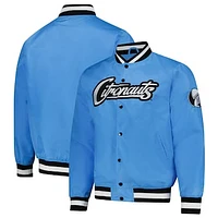 Unisex Charlie Hustle  Light Blue UCF Knights Full-Snap Varsity Jacket