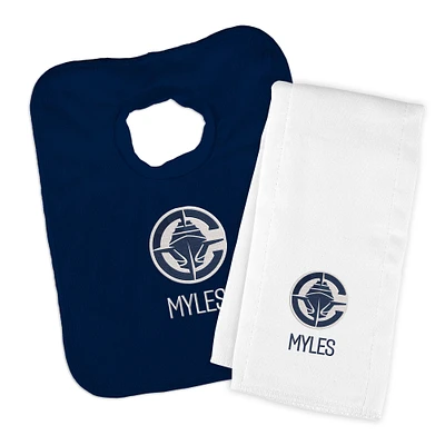 Chad & Jake LA Clippers Personalized Bib & Burp Cloth Set