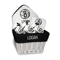 Infant Chad & Jake Brooklyn Nets Team Logo Personalized Medium Basket
