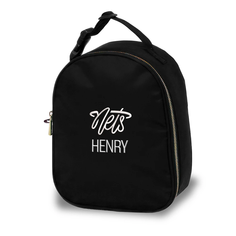 Youth Chad & Jake Black Brooklyn Nets Personalized Insulated Bag