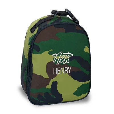 Youth Chad & Jake Camo Brooklyn Nets Personalized Insulated Bag