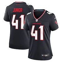 Women's Nike Gregory Junior  Navy Houston Texans Team Game Jersey