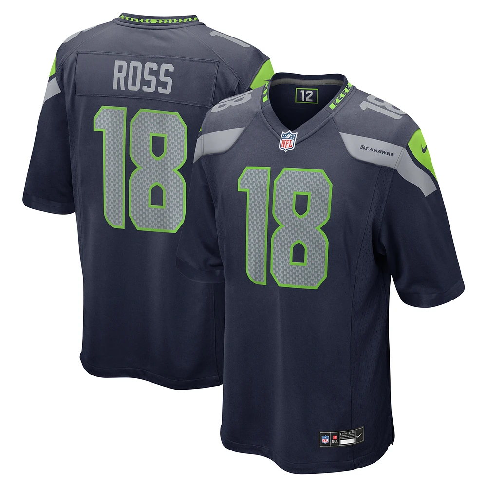 Men's Nike Josh Ross  Navy Seattle Seahawks Game Jersey