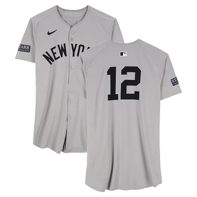 Trent Grisham New York Yankees ALCS Game-Used #12 Gray Nike Jersey vs. Cleveland Guardians on October 19, 2024