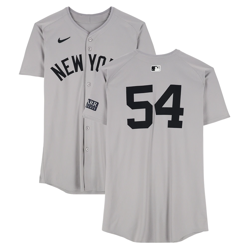 Tim Hill New York Yankees ALCS Game-Used #54 Gray Nike Jersey vs. Cleveland Guardians on October 19, 2024