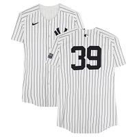 Jose Trevino New York Yankees ALDS Player-Worn #39 White Pinstripe Nike Jersey vs. Kansas City Royals on October 5, 2024