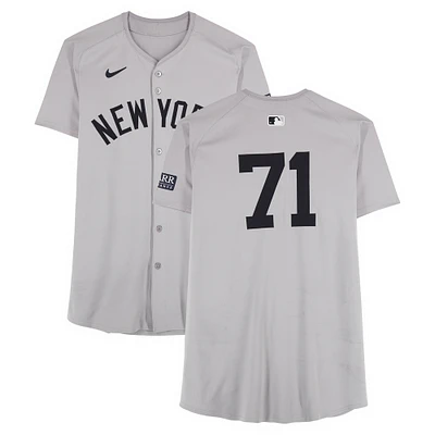 Ian Hamilton New York Yankees ALDS Player-Worn #71 Gray Nike Jersey vs. Kansas City Royals on October 10, 2024