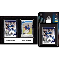New York Giants 6" x 8" Player Plaque & 2024 Team Trading Card Set