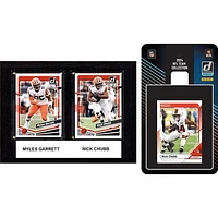 Cleveland Browns 6" x 8" Player Plaque & 2024 Team Trading Card Set