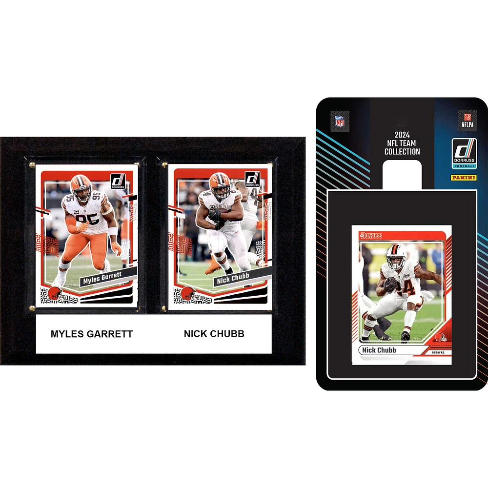 Cleveland Browns 6" x 8" Player Plaque & 2024 Team Trading Card Set