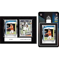 Denver Broncos 6" x 8" Player Plaque & 2024 Team Trading Card Set