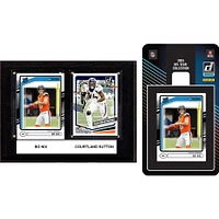 Denver Broncos 6" x 8" Player Plaque & 2024 Team Trading Card Set
