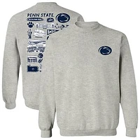 Women's Vive La Fete  Gray Penn State Nittany Lions Impressions Artwork Pullover Sweatshirt