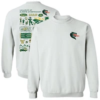 Women's Vive La Fete  White UAB Blazers Impressions Artwork Pullover Sweatshirt