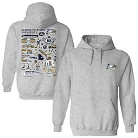 Women's Vive La Fete  Gray Georgia Southern Eagles Impressions Artwork Pullover Hoodie