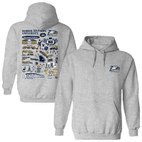 Women's Vive La Fete  Gray Georgia Southern Eagles Impressions Artwork Pullover Hoodie