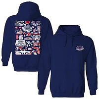 Women's Vive La Fete  Navy Florida Atlantic Owls Impressions Artwork Pullover Hoodie