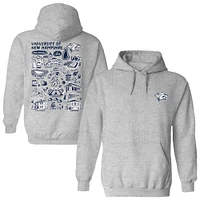Women's Vive La Fete  Gray New Hampshire Wildcats Impressions Artwork Pullover Hoodie