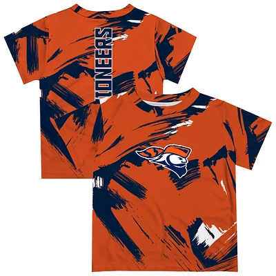 Newborn & Infant Vive La Fete  Orange Carroll University Pioneers Paint Brush T-Shirt