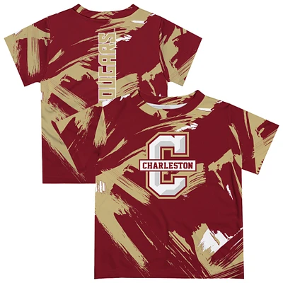 Newborn & Infant Vive La Fete  Maroon Charleston Cougars Paint Brush T-Shirt