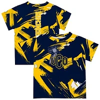 Newborn & Infant Vive La Fete  Navy Central Oklahoma Bronchos Paint Brush T-Shirt