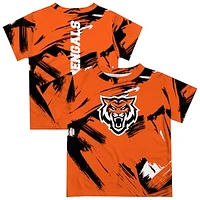 Newborn & Infant Vive La Fete  Orange Idaho State Bengals Paint Brush T-Shirt