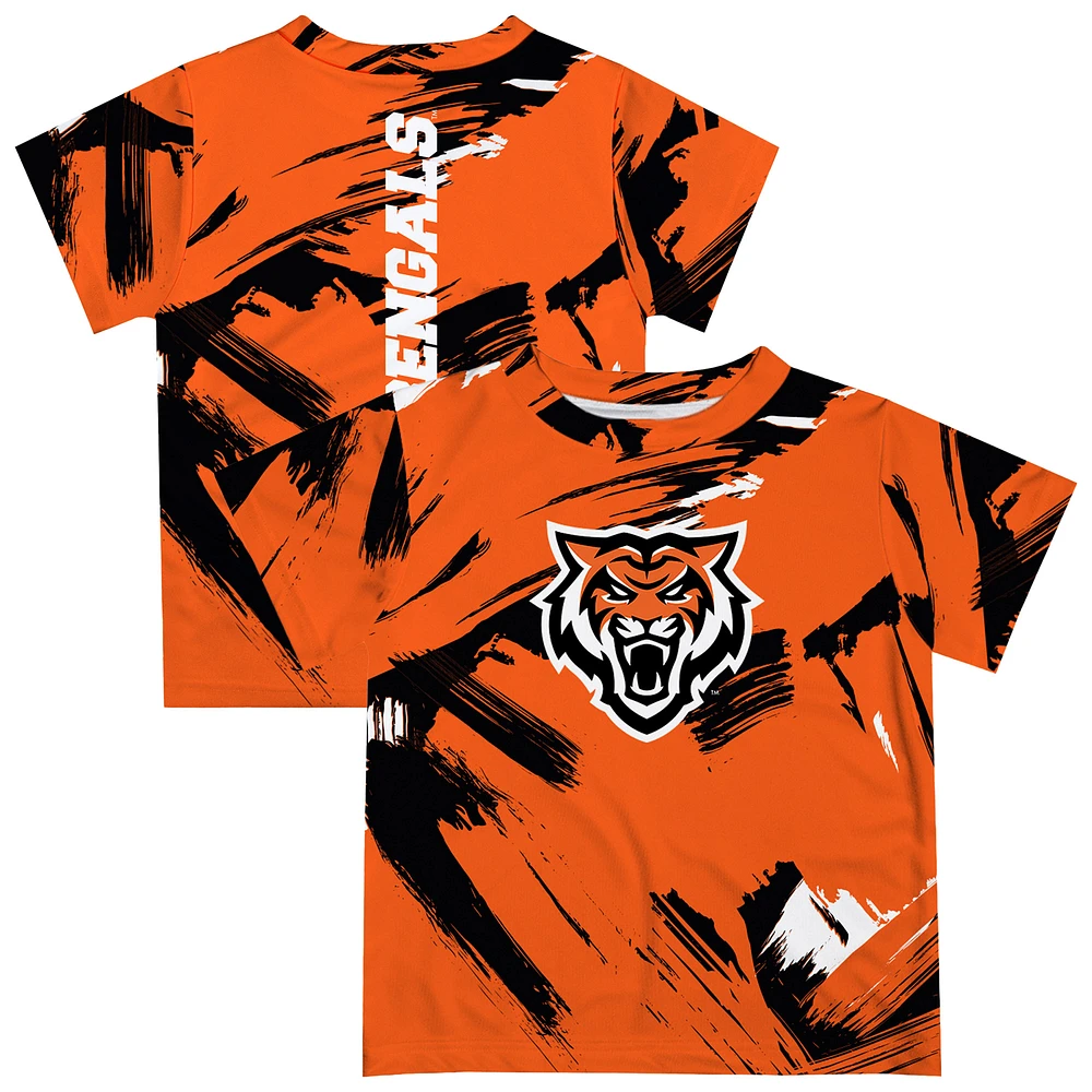 Newborn & Infant Vive La Fete Orange Idaho State Bengals Paint Brush T-Shirt