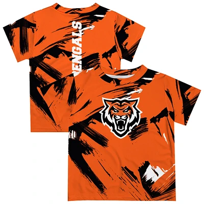 Newborn & Infant Vive La Fete  Orange Idaho State Bengals Paint Brush T-Shirt