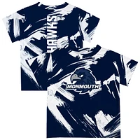 Newborn & Infant Vive La Fete  Navy Monmouth Hawks Paint Brush T-Shirt