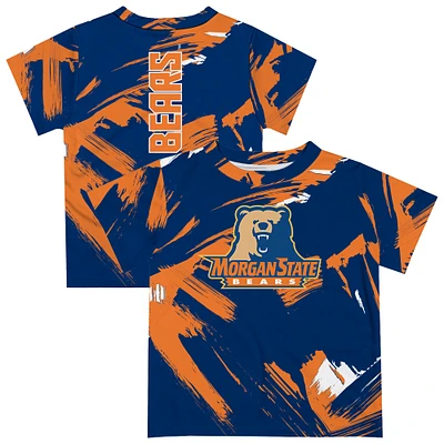 Newborn & Infant Vive La Fete  Royal Morgan State Bears Paint Brush T-Shirt